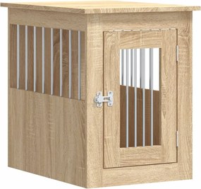 vidaXL Ladă pentru câini, stejar sonoma, 45x62x59 cm, lemn prelucrat