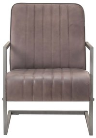321857 vidaXL Scaun fotoliu tip consolă,.maro învechit, piele naturală