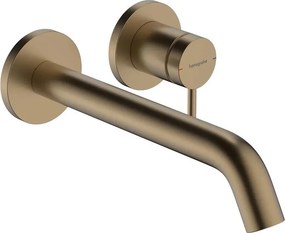 Baterie lavoar incastrata Hansgrohe Tecturis S bronz periat fara corp ingropat