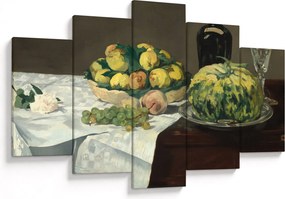 Tablou - Edouard Manet, Still Life with Melon and Peaches, reproducere (150x105 cm)