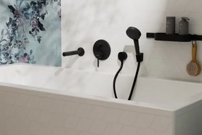Baterie cada/dus incastrata, Hansgrohe Zesis S, negru mat, 74415670