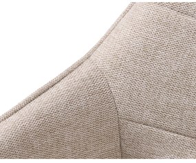 Scaun de sufragerie bej cu cotiere tapițat Nolan – Unique Furniture