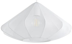 Lustră pe cablu Eglo 43997 DOLWEN 1xE27/40W/230V d. 42,5 cm alb