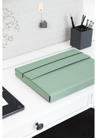 Organizator verde din carton Olof Canvas Paper Laminate – Bigso