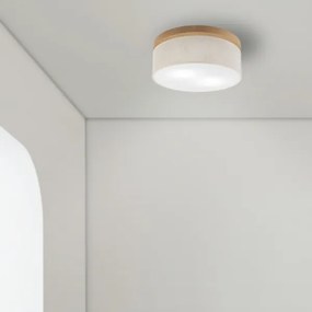 Plafonieră Brilagi BELLADONNA 2xE27/15W/230V d. 40 cm crem/stejar