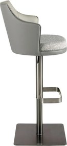 Scaun de bar pivotant cu inaltime reglabila Stool gri
