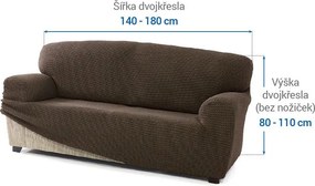Nueva Textura Huse care se întind foarte bine NIAGARA tutunului fotoliu dublu (l. 140 - 180 cm)