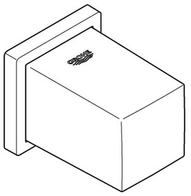 GROHE 27704000 - Cot de perete EUPHORIA CUBE 12” crom lucios