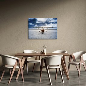 Tablou cu aeroplan cu motor (70x50 cm)