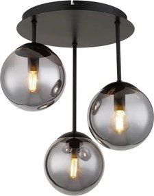 Globo 47441-3S - Lustru aplicat HARMON 3xE14/25W/230V negru