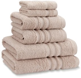 Prosoape de baie bej 6 buc. din bumbac din frotir Zero Twist – Catherine Lansfield