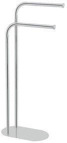 Suport pentru prosoape argintiu lucios din oțel inoxidabil Levante – Wenko