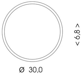 Plafonieră LED cu senzor Ecolite WMAT300/HF-15W/BI LED/15W/230V alb