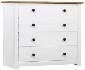 Dulap lateral, alb, 80 x 40 x 73 cm, gama pin de Panama