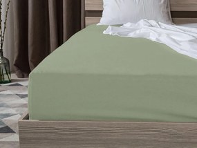 Cearsaf Jersey cu elastic 90x200 cm verde deschis