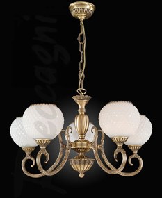 Candelabru din alama cu 5 brate design italian 8450