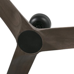 Ventilator de tavan cu telecomanda HEYWOOD S negru/stejar inchis
