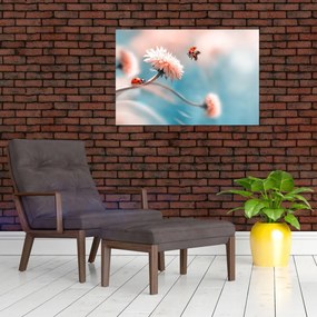 Tablou - Buburuze pe floare (90x60 cm)