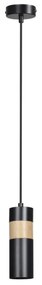 Pendul scandinav stil minimalist AKARI 1 negru/lemn