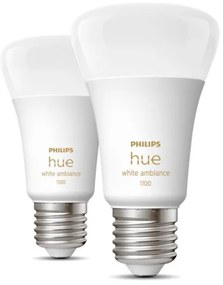 SET 2x bec LED dimabil Philips Hue WHITE AMBIANCE E27/8W/230V 2200-6500K