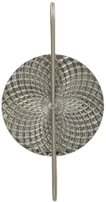 Mauro Ferretti Lampa De  Perete Argintie cm 28X15X54 | Aosom Romania