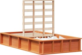 vidaXL Cadru de pat Maroniu cerat 80 x 200 cm Lemn de pin masiv