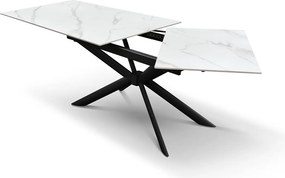 Masă Paris Rotativă extensibilă, ceramică-picior metalic 160 cm/90 cm/ 76 cm