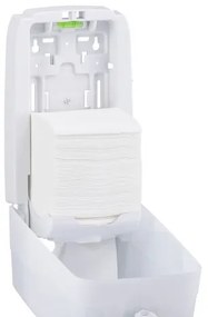 Dozator pentru hartie igienica pliata Merida Hygiene Control, alb