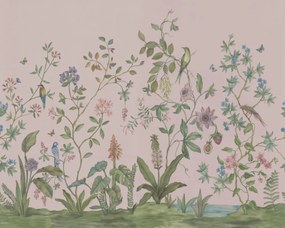 Fototapet, Chinoiserie, Pink, Rebel Walls