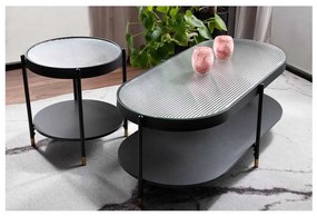 Măsuță de cafea Madone B, alb / negru