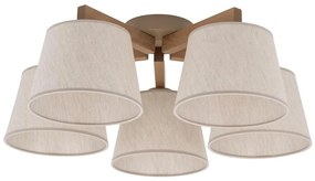 Brilagi - Lustră aplicată LATTE SABIA 5xE27/15W/230V pin/crem