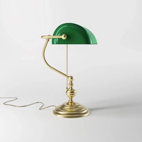 Lampa de birou din alama design clasic Banker
