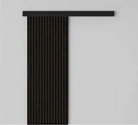 Ușă glisantă Perion – 76x1.6x205 cm – Wenge / Negru