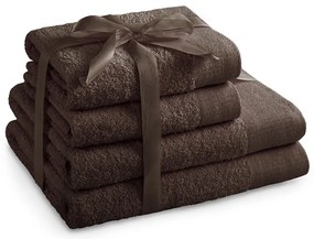 Prosoape de baie maro 4 buc. din bumbac din frotir Amari – Restilo