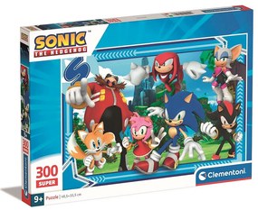 Sonic Ariciul Crew Puzzle Clementoni de 300 de piese
