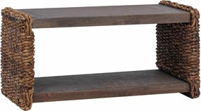 vidaXL Masă de cafea natural 70 x 35 x 35 cm Lemn masiv de mahon