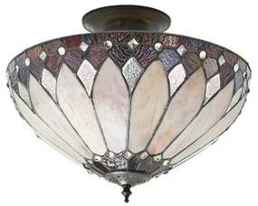 Endon 63978 - Lustră aplicată Tiffany BROOKLYN, 3xE27/60W/230V, Ø 40 cm