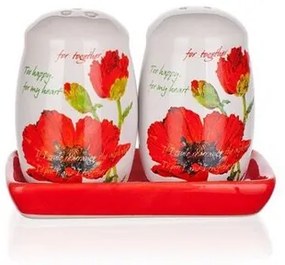 Solniţă şi piperniţă BANQUET Red Poppy