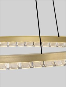 Lustra circulara aluminiu auriu GREAMY D-65cm