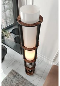 Lampadar cu polițe NOTO, 1xE27/40W/230V, maro/negru