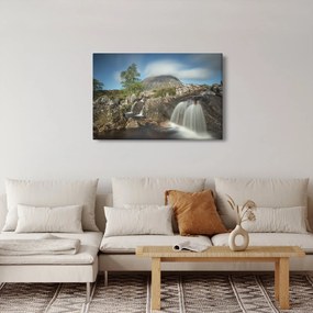 Tablou cu cascadele și munți (90x60 cm)