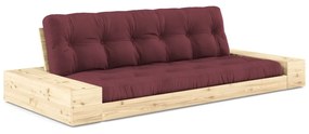 Canapea burgundy extensibilă 244 cm Base – Karup Design
