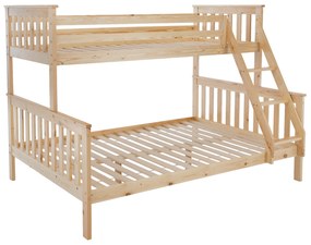 Patul supraetajat se poate descompune, pin natural, LUINI