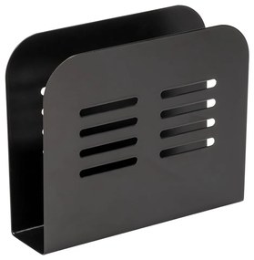 Suport pentru șervețele Wenko Black Outdoor Kitchen Baco, negru