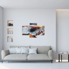 Tablou - Panoramă montană de iarnă (90x60 cm)