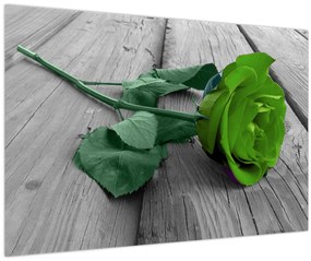 Tablou - Trandafir verde (90x60 cm)