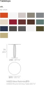 Masa de exterior / interior design modern premium VASES 70cm