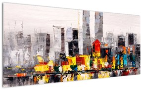 Tablou -Pictura orașului (120x50 cm)