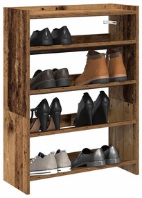 vidaXL Pantofar, Lemn vechi, 60x25x81 cm, lemn compozit