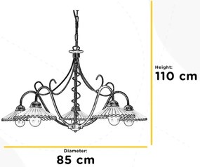 Lustră pe lanț ROSINA 5xE14/6W/230V ONLI